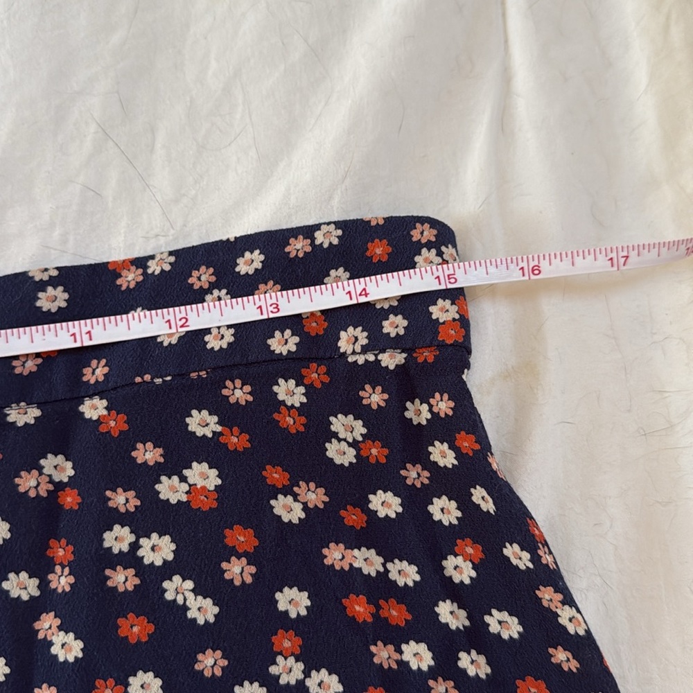 Madewell Blue Midi Floral Skirt - Picture 6 of 6